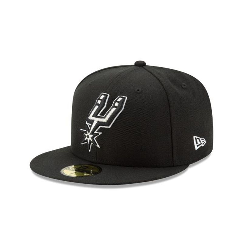 NBA San Antonio Spurs Team Color 59Fifty Fitted (IBN2704) - Black New Era Caps